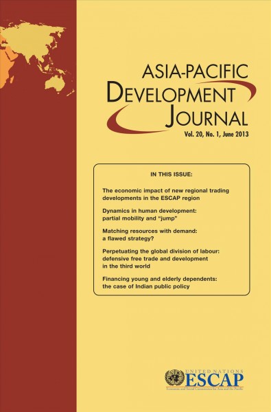 Asia-Pacific Development Journal / Editor : Dr. Anisuzzaman Chowdhury ; Managing Editor : Dr. Aynul Hasan.