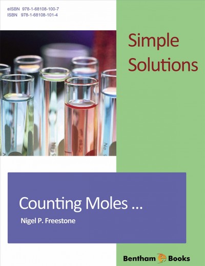 Simple solutions in chemistry counting moles.