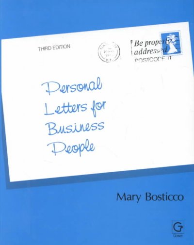 Personal letters for business people / Mary Bosticco. --