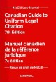Go to record Canadian guide to uniform legal citation = Manuel canadien...